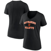 San Francisco Giants Women's Heart and Soul V-Neck T-Shirt - MLB