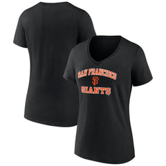 San Francisco Giants Women's Heart and Soul V-Neck T-Shirt - MLB