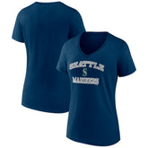 Seattle Mariners Women's Heart and Soul V-Neck T-Shirt - MLB