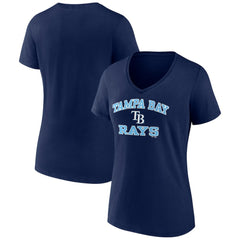Tampa Bay Rays Women's Heart and Soul V-Neck T-Shirt - MLB