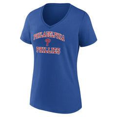 Philadelphia Phillies Women's Heart and Soul V-Neck T-Shirt - MLB