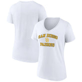 San Diego Padres Women's Heart and Soul V-Neck T-Shirt - MLB