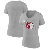 Cleveland Guardians Women's Official Logo V-Neck T-Shirt - MLB