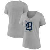 Detroit Tigers Women's Official Logo V-Neck T-Shirt - MLB