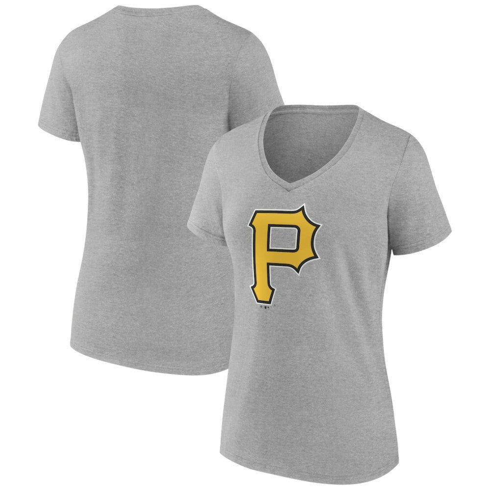 Pittsburgh Pirates Women's Official Logo V-Neck T-Shirt - MLB