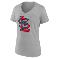 St. Louis Cardinals Women's Official Logo V-Neck T-Shirt - MLB