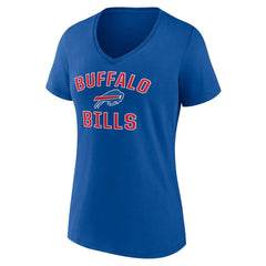Buffalo Bills Women's Victory Arch Team V-Neck T-Shirt Royal | NFL