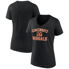 Cincinnati Bengals Women's Victory Arch Team V-Neck T-Shirt Black | NFL