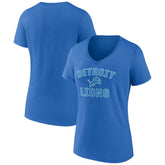 Detroit Lions Women's Victory Arch Team V-Neck T-Shirt Blue | NFL