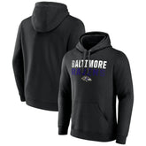 Baltimore Ravens Team Fade Out Fitted Pullover Hoodie Black | NFL