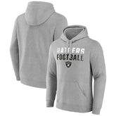 Las Vegas Raiders Team Fade Out Fitted Pullover Hoodie Heather Gray | NFL