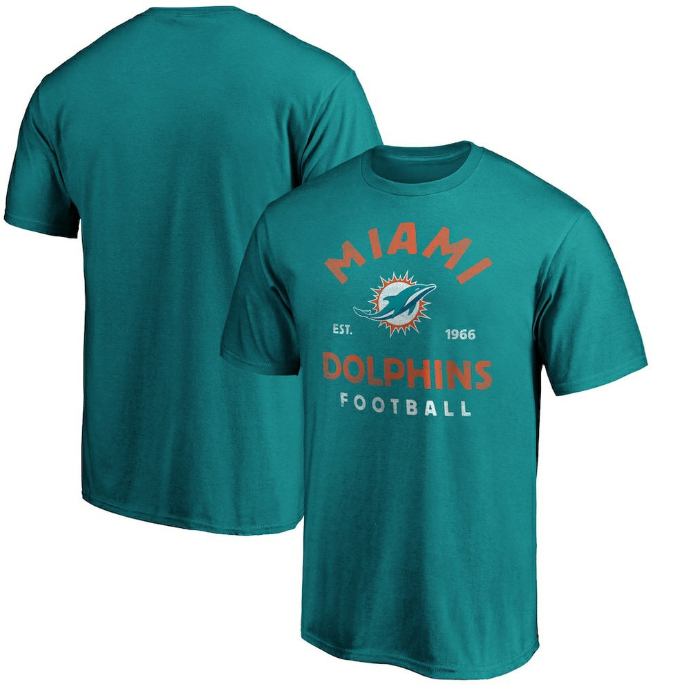 Miami Dolphins Vintage Arch T-Shirt Aqua | NFL