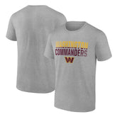 Washington Commanders Team Fade Out T-Shirt Heather Gray | NFL