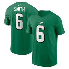 DeVonta Smith Philadelphia Eagles Alternate Player Name & Number T-Shirt Kelly Green | Nike for Sale