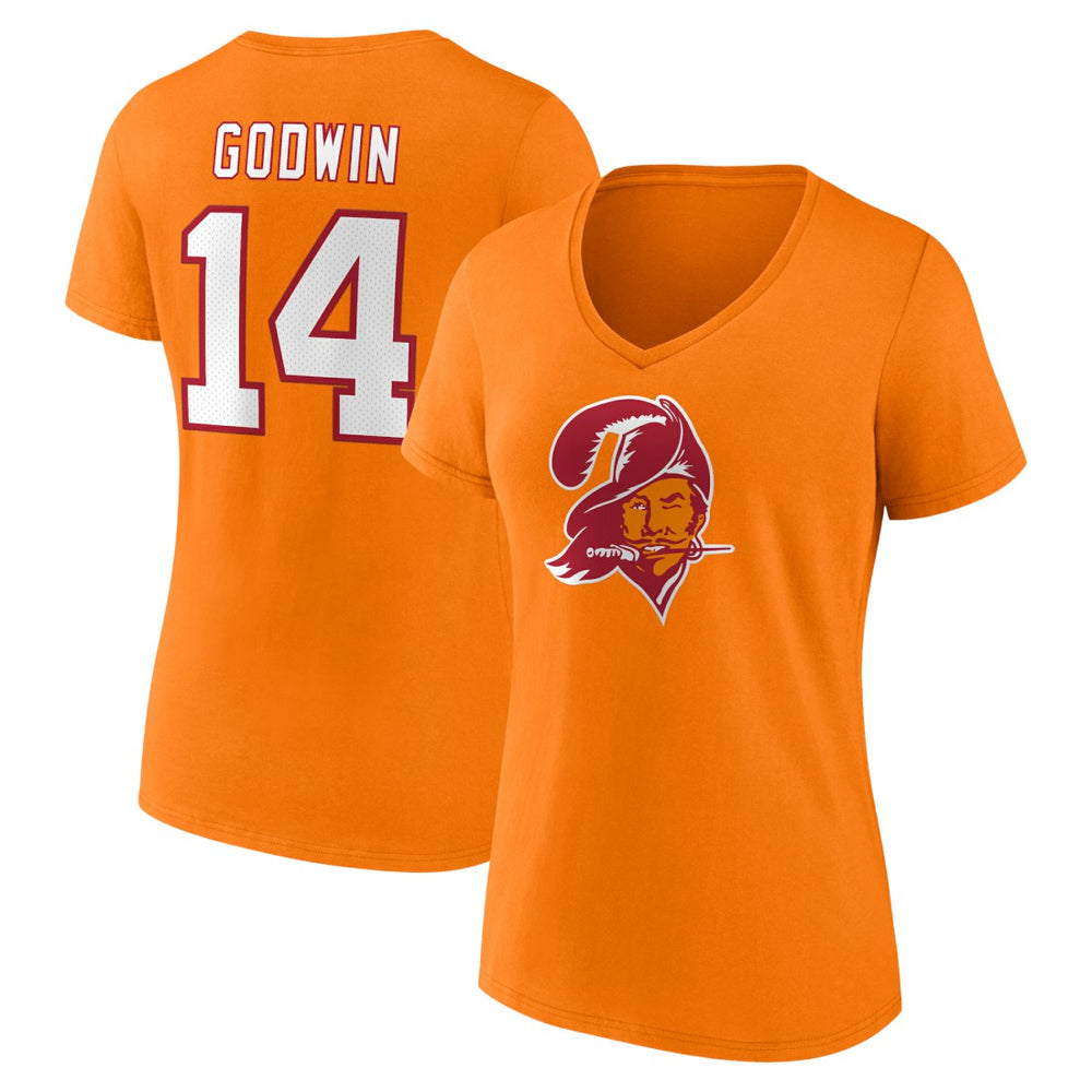 Chris Godwin Tampa Bay Buccaneers Women's Throwback Player Icon Name & Number T-Shirt Orange | Fanatics