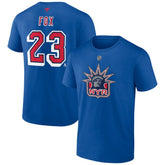 Adam Fox New York Rangers Fanatics Special Edition 2.0 Name & Number T-Shirt - Blue - NHL