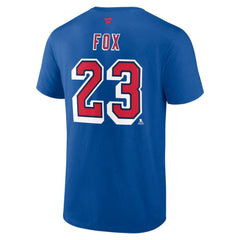 Adam Fox New York Rangers Fanatics Special Edition 2.0 Name & Number T-Shirt - Blue - NHL