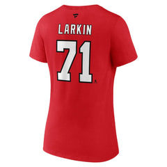 Dylan Larkin Detroit Red Wings Fanatics Women's Special Edition 2.0 Name & Number V-Neck T-Shirt - Red - NHL