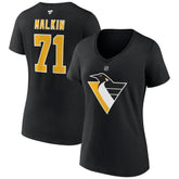 Evgeni Malkin Pittsburgh Penguins Fanatics Women's Special Edition 2.0 Name & Number V-Neck T-Shirt - Black - NHL