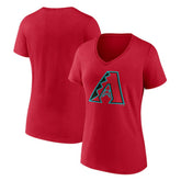 Arizona Diamondbacks Women's Official Logo V-Neck T-Shirt - MLB