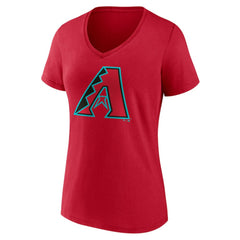 Arizona Diamondbacks Women's Official Logo V-Neck T-Shirt - MLB