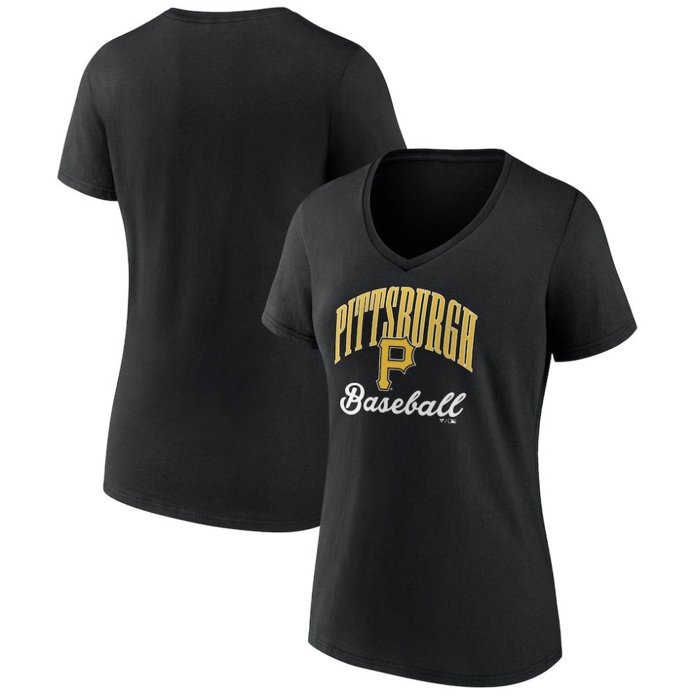 Pittsburgh Pirates Women's Victory Script Team V-Neck T-Shirt - MLB