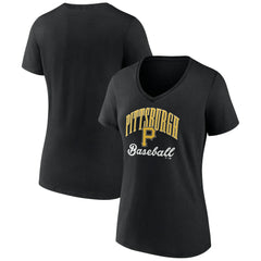 Pittsburgh Pirates Women's Victory Script Team V-Neck T-Shirt - MLB