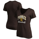 San Diego Padres Women's Victory Script Team V-Neck T-Shirt - MLB
