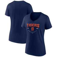 Detroit Tigers Women's Live For It Team V-Neck T-Shirt - MLB