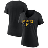 Pittsburgh Pirates Women's Live For It Team V-Neck T-Shirt - MLB