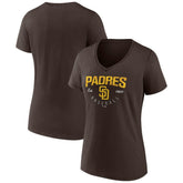 San Diego Padres Women's Live For It Team V-Neck T-Shirt - MLB