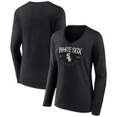 Chicago White Sox Women's Live For It Long Sleeve Long Sleeve V-Neck T-Shirt - MLB