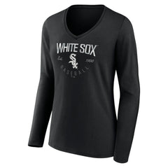 Chicago White Sox Women's Live For It Long Sleeve Long Sleeve V-Neck T-Shirt - MLB
