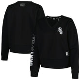 Chicago White Sox DKNY Sport Women's Lily V-Neck Pullover Sweatshirt - MLB