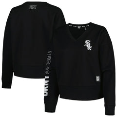 Chicago White Sox DKNY Sport Women's Lily V-Neck Pullover Sweatshirt - MLB
