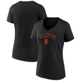 San Francisco Giants Women's Lockup V-Neck T-Shirt - MLB