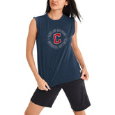 Cleveland Guardians DKNY Sport Women's Madison Tri-Blend Tank Top - MLB
