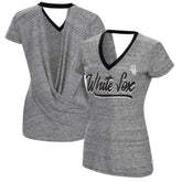 Chicago White Sox Touch Women's Halftime Back Wrap Top V-Neck T-Shirt - MLB
