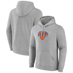New York Knicks Logo Pullover Hoodie Heather Gray - NBA