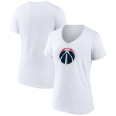 Washington Wizards Women's Primary Logo V-Neck T-Shirt White - NBA