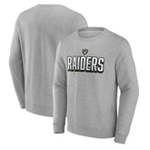Las Vegas Raiders Bold Move Pullover Sweatshirt Heather Gray | Fanatics