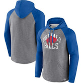 Buffalo Bills Favorite Arch Raglan Pullover Hoodie Heather Gray | Fanatics
