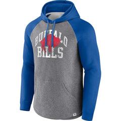 Buffalo Bills Favorite Arch Raglan Pullover Hoodie Heather Gray | Fanatics