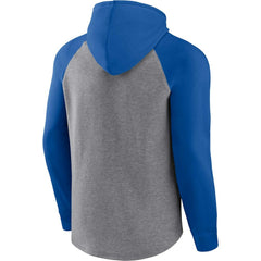 Buffalo Bills Favorite Arch Raglan Pullover Hoodie Heather Gray | Fanatics