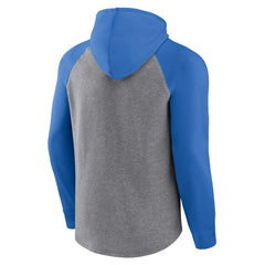 Los Angeles Chargers Favorite Arch Raglan Pullover Hoodie Heather Gray | Fanatics
