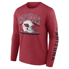 Arizona Cardinals Helmet Platform Long Sleeve T-Shirt Cardinal | Fanatics