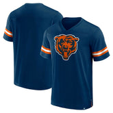 Chicago Bears Jersey Tackle V-Neck T-Shirt Navy | Fanatics