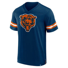 Chicago Bears Jersey Tackle V-Neck T-Shirt Navy | Fanatics