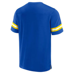 Los Angeles Rams Jersey Tackle V-Neck T-Shirt Royal | Fanatics