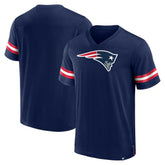 New England Patriots Jersey Tackle V-Neck T-Shirt Navy | Fanatics